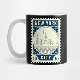 New York Stamp Design Mug